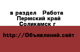  в раздел : Работа . Пермский край,Соликамск г.